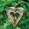 Good Directions Heart Fly-Thru Bird Feeder, Venetian Bronze