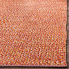 Safavieh Montauk Mtk602D Solid Color Rug, Orange/Multi, 6'0"x6'0" Round