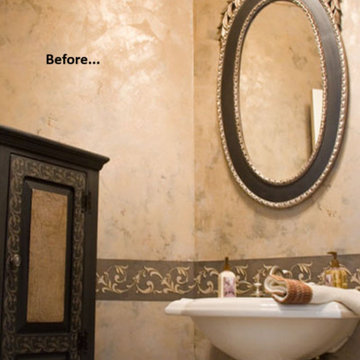 Serene Dogwood Powder Room Transformation