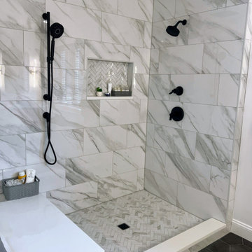 Kitchen Encounters custom tile shower
