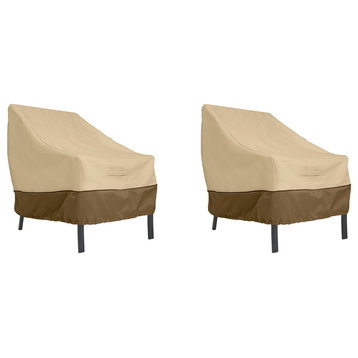 Veranda Patio Lounge Chair Cover-Durable, Water Resistant Covers, Large, 2-Pack