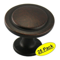 Cosmas 5560ORB Oil Rubbed Bronze Cabinet Hardware Round Knob - 1-1/4" Diameter - - Cabinet And Drawer Knobs