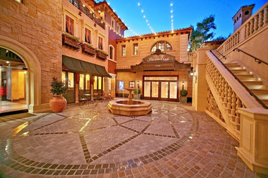Mediterranean exterior home idea in Orange County