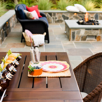 Variegated Bluestone Backyard Retreat in Glen Allen