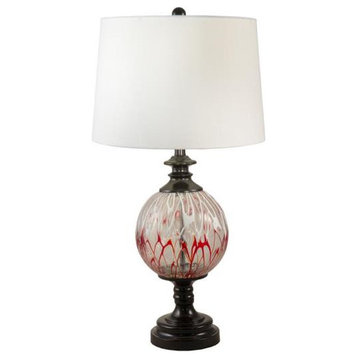 Dale Tiffany AT18323 Halen Globe, 1 Light Painted Crystal Table Lamp