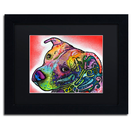 Dean Russo 'Mocha' Framed Art, Black Frame, 11"x14", Black Matte