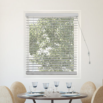 Simply Pewter (Commercial Grade Faux Wood) - Faux Wood Blinds