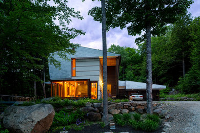 Home design - rustic home design idea in Portland Maine
