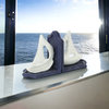Ceili Cast Iron Sail Boat Bookends