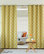 Arrow Print Room Darkening Grommet Top Curtain 84"L - 1 Pair, Yellow
