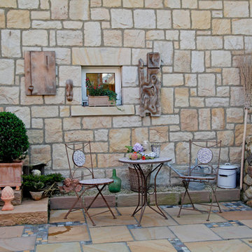 Privatgarten mit Accessoires