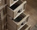 Abbeville 46" Single Bathroom Vanity in Distressed Beige with White Marble Top