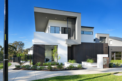 This is an example of a modern entryway in Melbourne.
