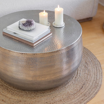Delilah 4ft Round Rug – Natural
