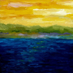Gold and Pink Sunset - Artwork