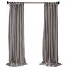 Platinum Blackout Faux Silk Taffeta Curtain Single Panel, 50"x96"
