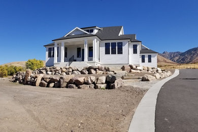 Coastal exterior home idea in Salt Lake City