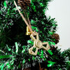 24k Gold Plated Hanging Christmas Tree Triangle Spinner Ornament