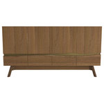 Maria Yee - Rhine 67" Sideboard, Finish: Fawn, Brass - Please refer to secondary image for color variation listed.