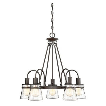 5-Light Outdoor Chandelier, English Bronze