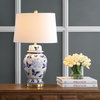 Safavieh Hana Table Lamp Set of 2, Blue/White