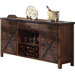 Industrial Wine And Bar Cabinets by GwG Outlet