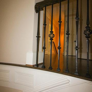 Project #45 | Curved Oak & Wrought Iron Staircase
