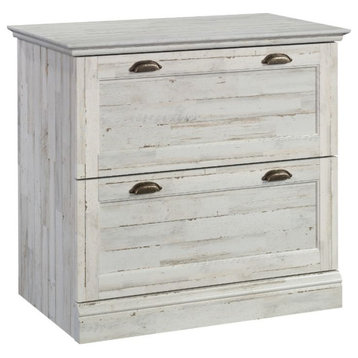 Sauder Barrister Lane Engineered Wood Lateral File Cabinet in White Plank Finish