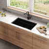 Franke PKG11031 Peak 32" Single Basin Undermount Granite Kitchen - Shadow Grey