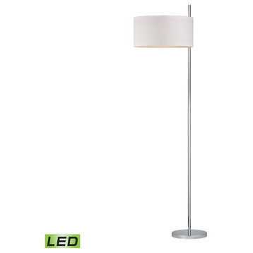 Attwood LED Floor Lamp in Polished Nickel