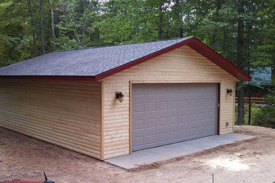 Inspiration for a rustic garage remodel in Other