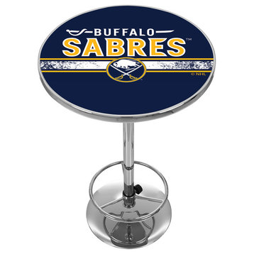 NHL Chrome Pub Table, Buffalo Sabres