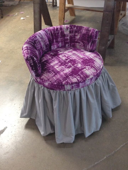 Custom Vanity Stool | Houzz Custom Vanity Stool | Houzz