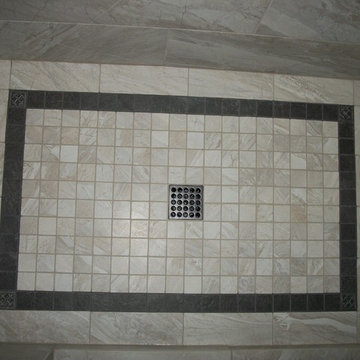 Rectangle Rug Pattern Shower Floor
