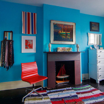 My Houzz: Vibrant Victorian Row House With Midcentury Style