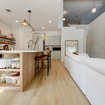 Soho Base | Modin Rigid LVP Collection in Transitional Customer Space | TX