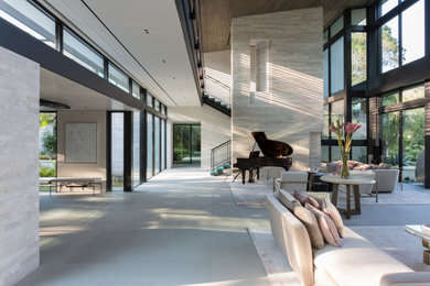 Inspiration for a contemporary living room remodel in Miami