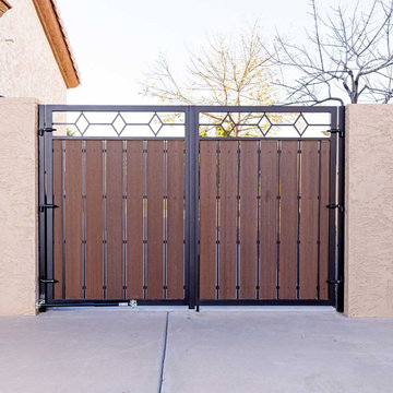 Composite French Iron & Wood RV Gate