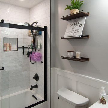 Traditional Style Master Bath With Walk-In Shower & Stand Alone Tub