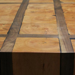 Hobby Project - Reclaimed Beam and Walnut Tables - Coffee And Accent Tables