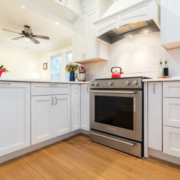 White Crisp Kitchen Remodel