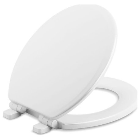 Kohler K-20455 Ridgewood Round Closed-front Toilet Seat - White