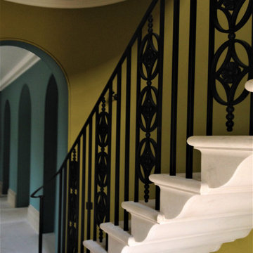 Balustrade with Cast Iron Panels