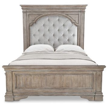Highland Park Bed, Distressed Driftwood, Queen