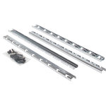 Hardware Resources - Pilaster Kit For Sws-Wb, Polished Chrome - Polished Chrome Pilaster Kit for SWS-WB.  For Using Multiple Baskets in a Base Cabinet or Pantry.
