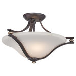 Minka-Lavery - Minka-Lavery Shadowglen Two Light Semi Flush Mount 3282-589 - Two Light Semi Flush Mount from Shadowglen collection in Lathan Bronze w/ Gold Highli finish. Number of Bulbs 2. Max Wattage 100.00. No bulbs included. No UL Availability at this time.