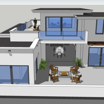 Zero Net Energy (ZNE) Contemporary new home