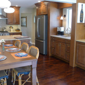 Spacious kitchen with room to entertain.