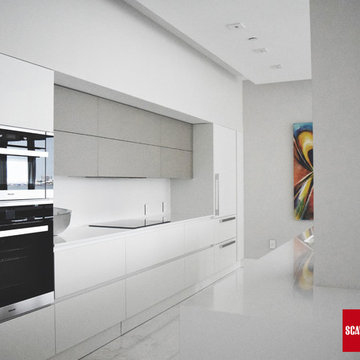 Evolution Mink Mate Glass and Gloss White Lacquer.