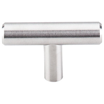 Top Knobs  -  Solid T-Handle 2" - Brushed Stainless Steel